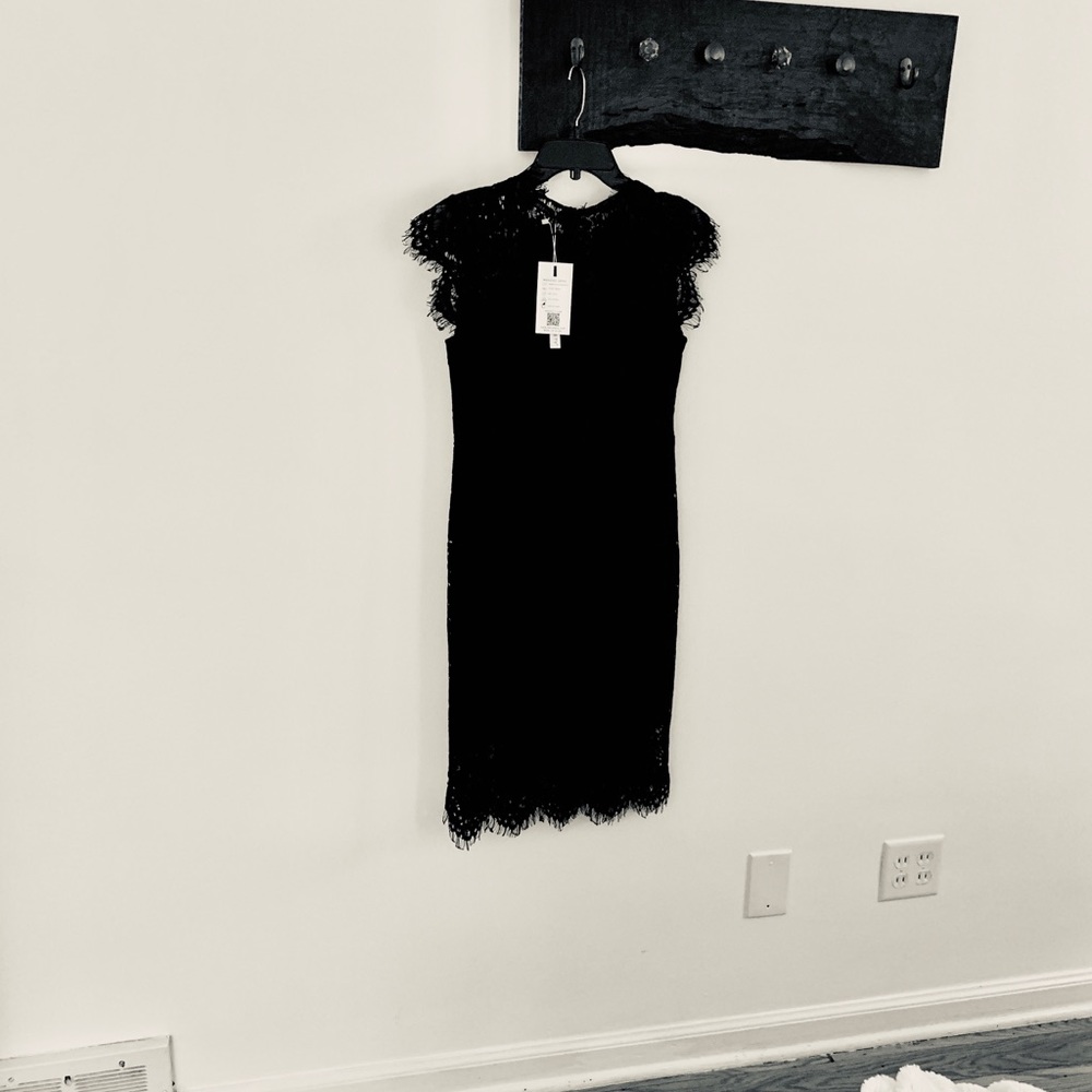 Black lace dress